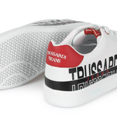 Trussardi Jeans Sneaker Synthetic I Fehér&Piros