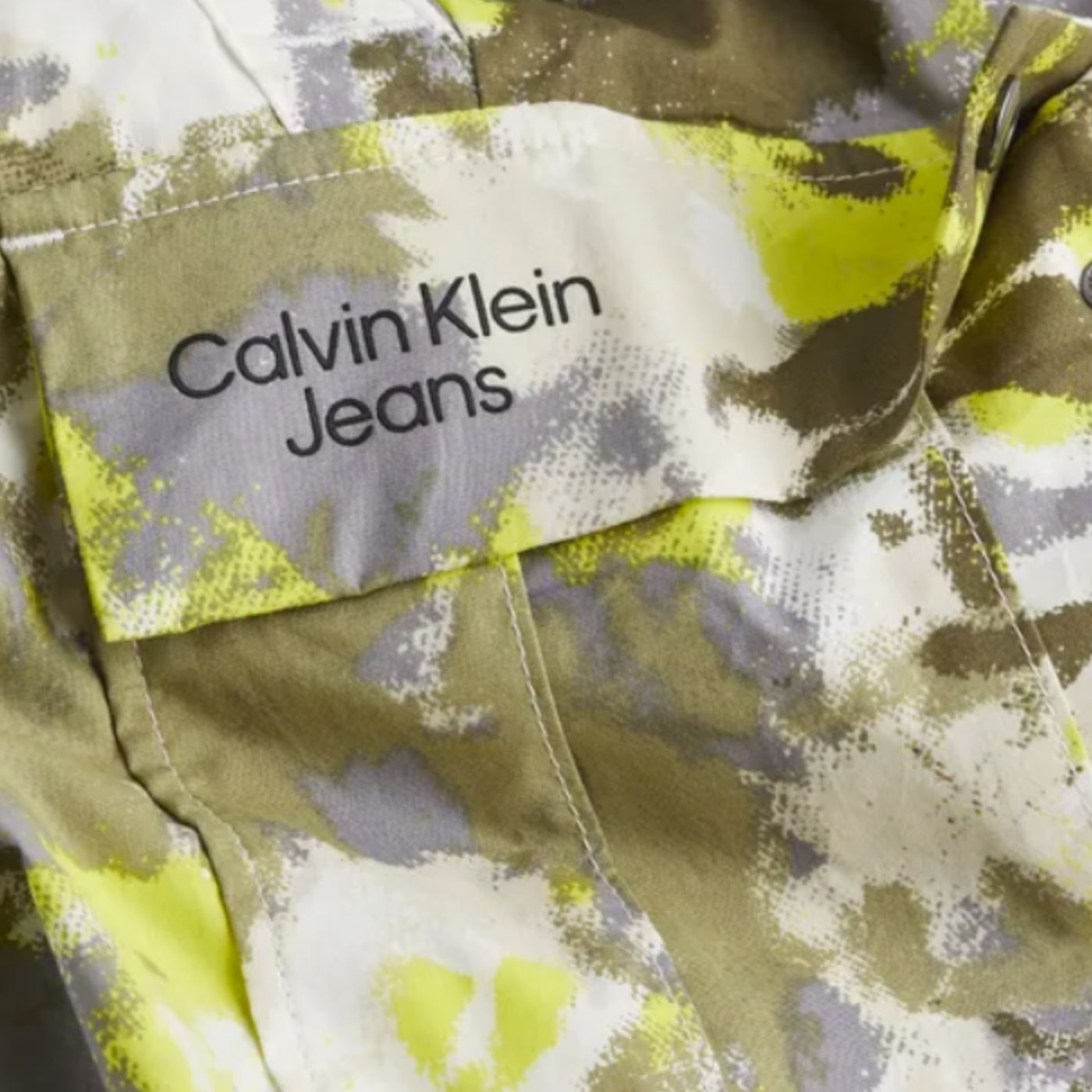Calvin Klein Rövidnadrág Washed Cargo W0 I Khaki mintás