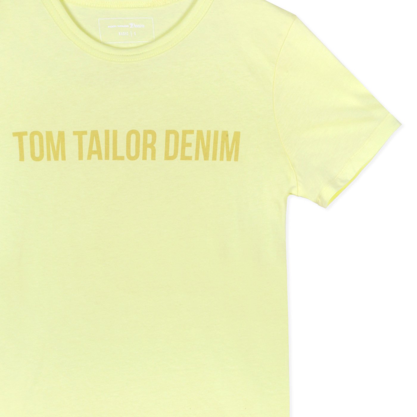 Tom Tailor Denim Póló | Halványsárga