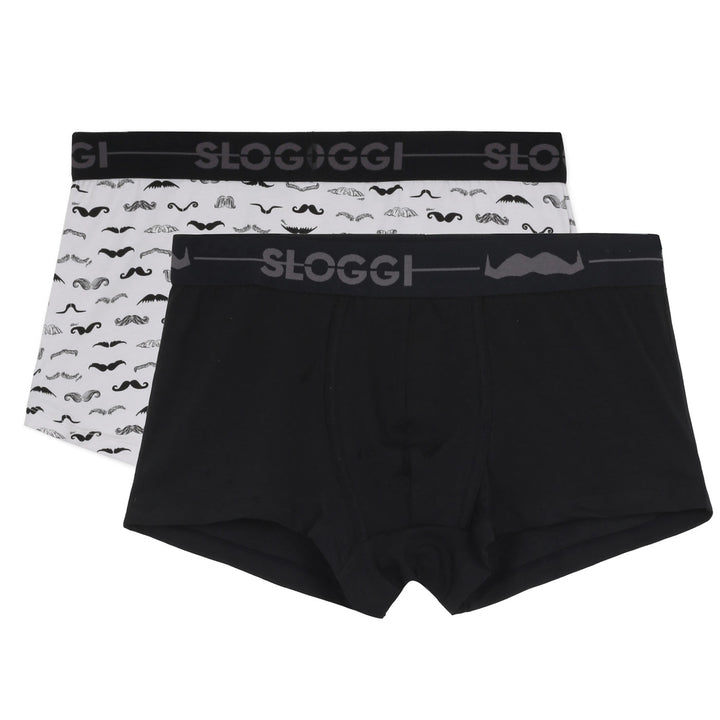 Sloggi Alsó Shorts 2db I Fekete-Fehér Mintás