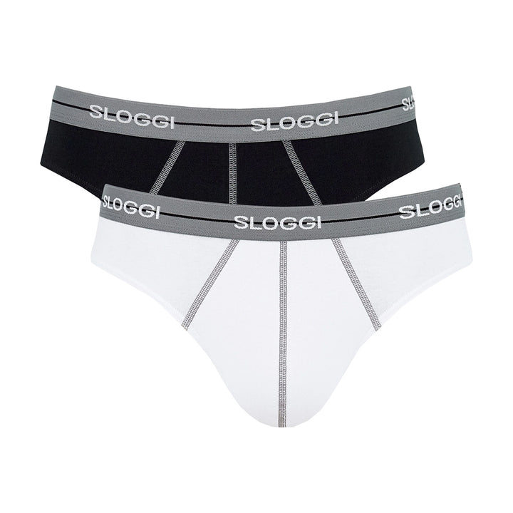 Sloggi Férfi 2db Strech Cotton  Alsónemű | Fekete-Fehér
