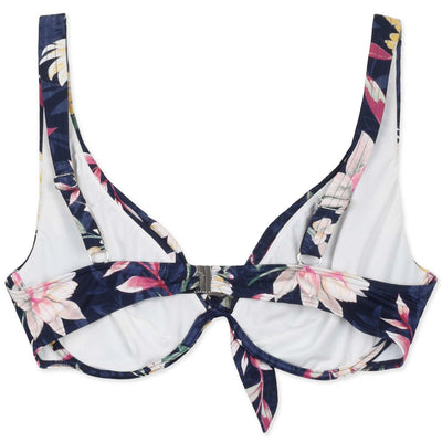 Triumph O-Botanical leaf W 02 Furdőruha Felsö  | Kék virág mintas