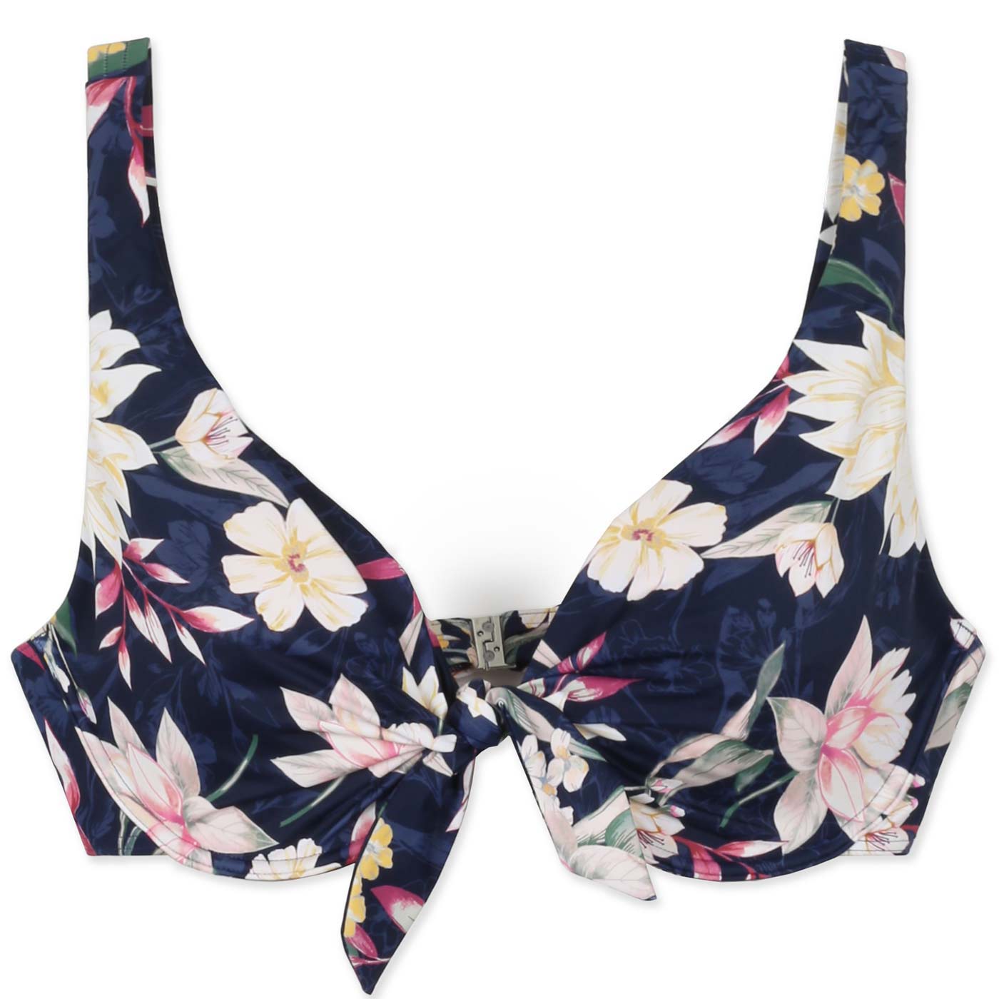 Triumph O-Botanical leaf W 02 Furdőruha Felsö  | Kék virág mintas