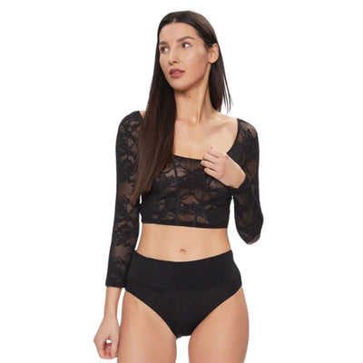 Triumph Smart Deco Crop Top | Fekete