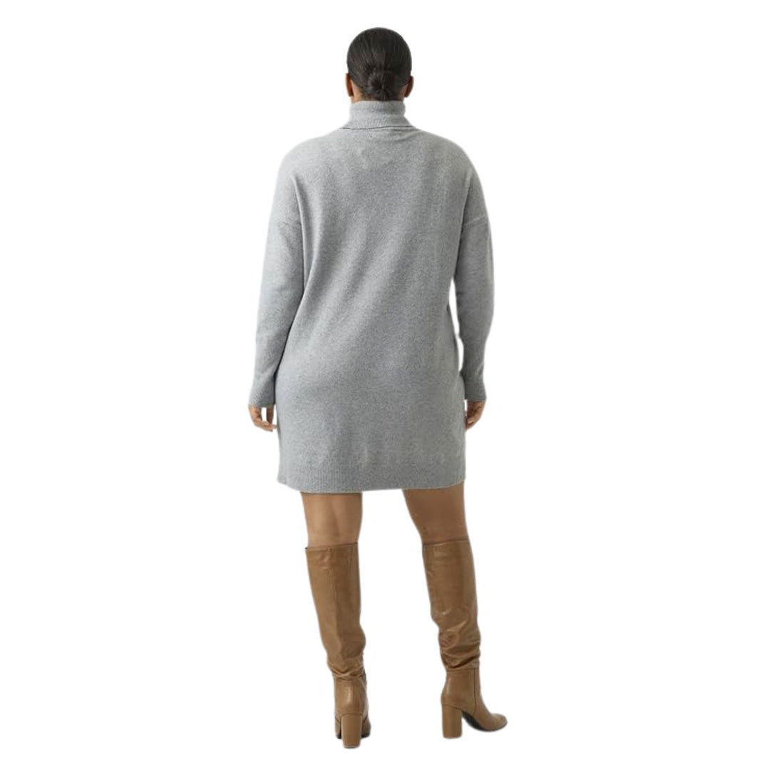 VERO MODA Hosszú pulóver | Szürke PLUS SIZE
