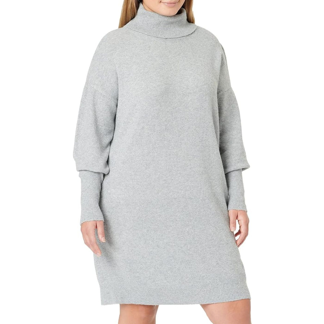 VERO MODA Hosszú pulóver | Szürke PLUS SIZE