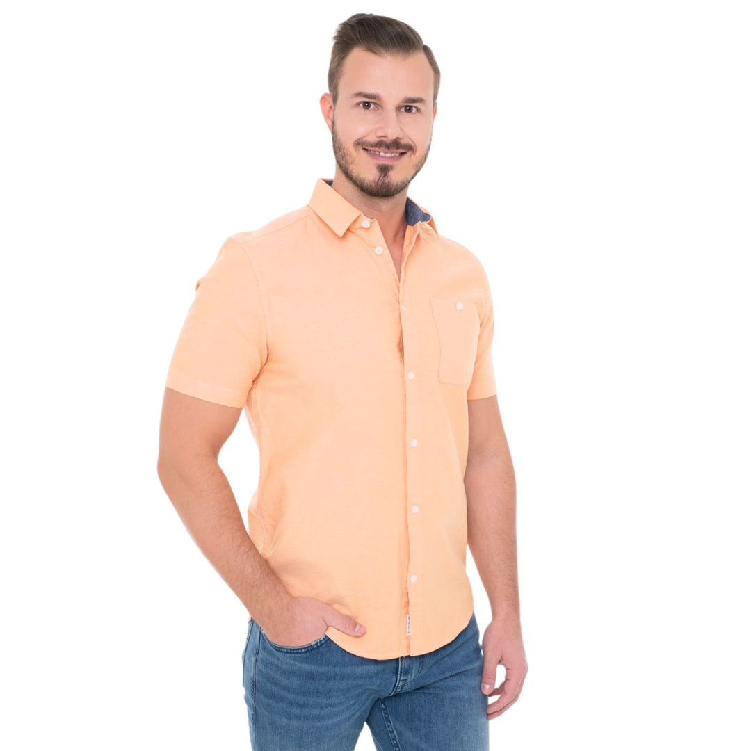 Tom Tailor Rövid ujjú Ing| Narancs