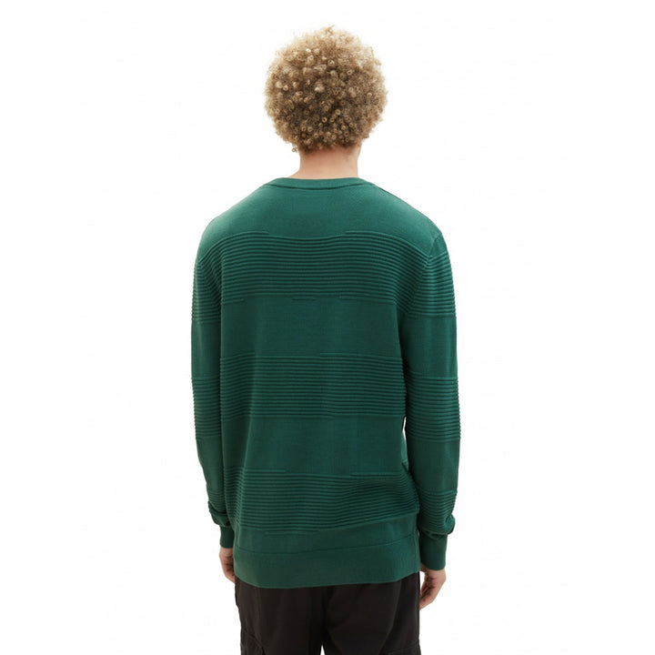Tom Tailor férfi Pulóver | Zöld