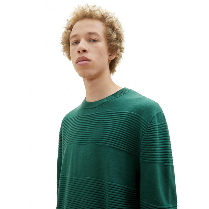 Tom Tailor férfi Pulóver | Zöld
