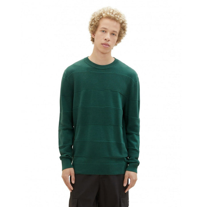 Tom Tailor férfi Pulóver | Zöld
