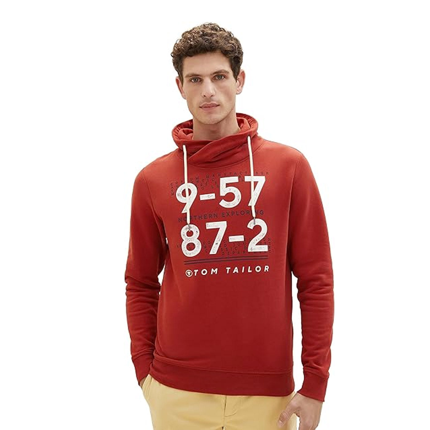 Tom Tailor férfi Hoodie | Piros