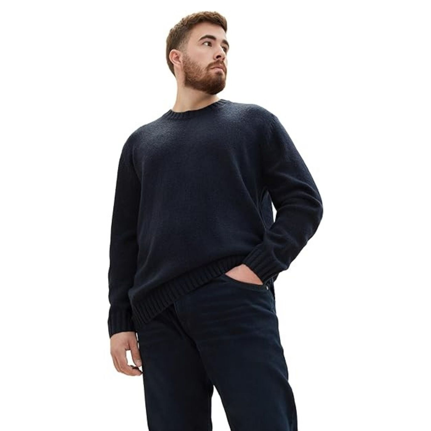 Tom Tailor Férfi Plus Size Pulóver