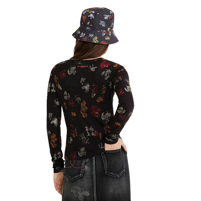 Desigual Női Mickey Lovers Felső I Fekete