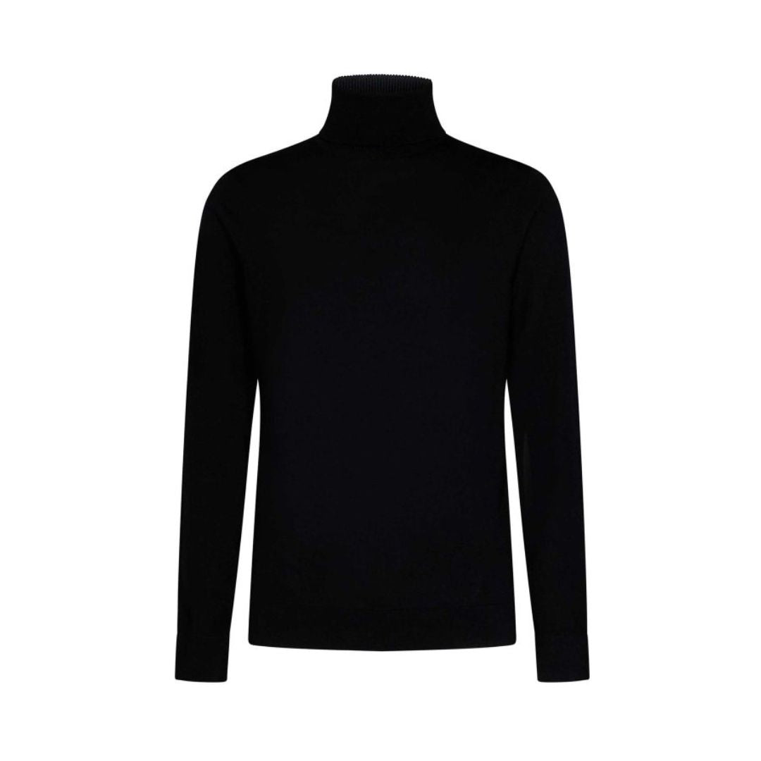 Calvin Klein férfi Merino RWS Turtle Pulóver | Fekete