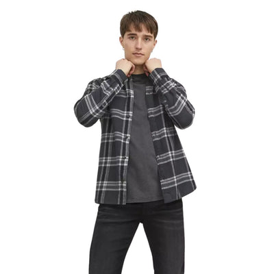 Jack&Jones Férfi Check Twill Ing I Fekete
