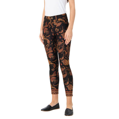 Desigual női Miver Nadrág | Fekete Mintás