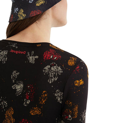 Desigual Női Mickey Lovers Felső I Fekete