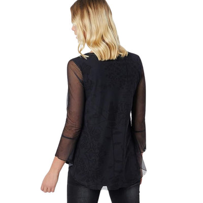 Desigual TS Brule Blúz | Fekete Mintás