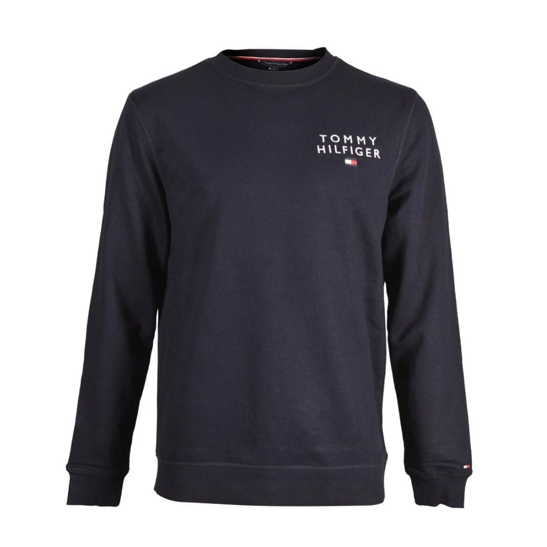 Tommy Hilfiger Férfi Pulóver I Kék