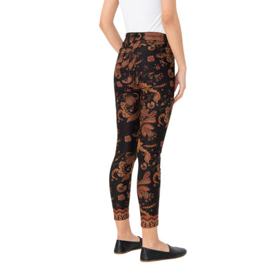 Desigual női Miver Nadrág | Fekete Mintás