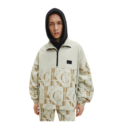 Calvin Klein férfi Mix Media Popover Dzseki | Khaki