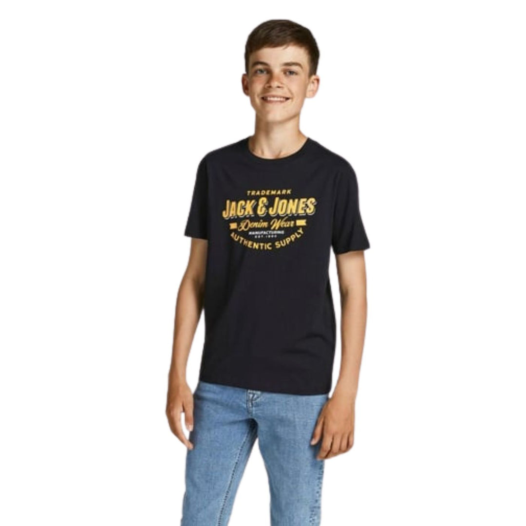 Jack & Jones junior Póló | Fekete Feliratos