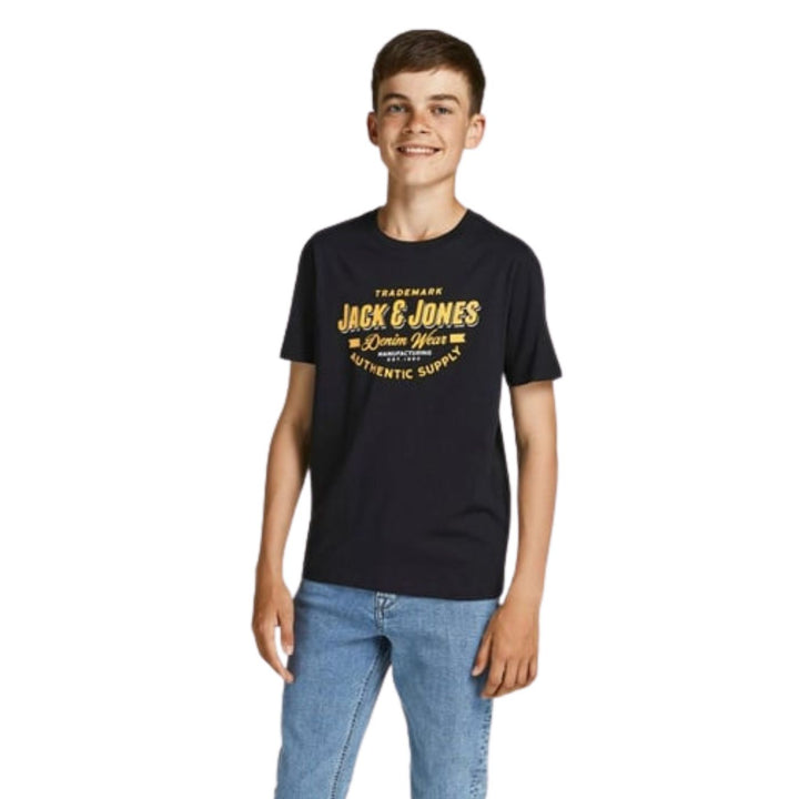 Jack & Jones junior Póló | Fekete Feliratos