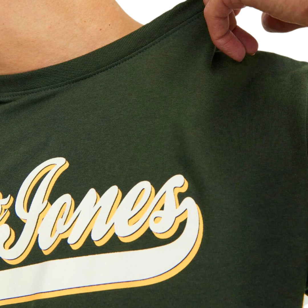 Jack and Jones Férfi  JJElogo Tee SS O-neck Póló | zöld