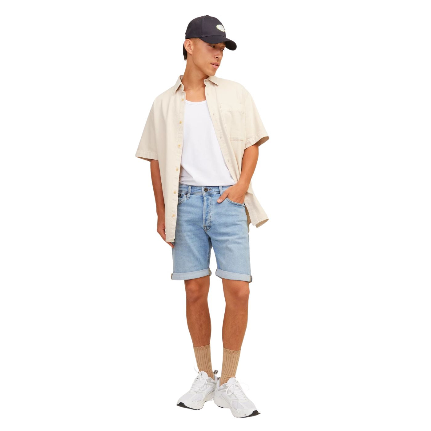 Jack & Jones Férfi Farmer Rövidnadrág | Kék