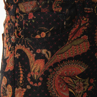 Desigual női Miver Nadrág | Fekete Mintás