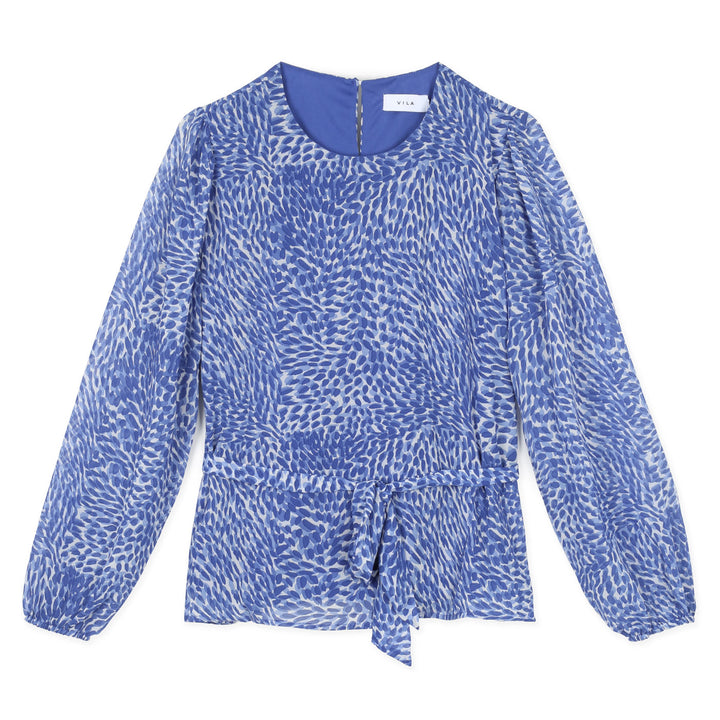 Vila Vifulla L/S TIE Belt Top | Kek