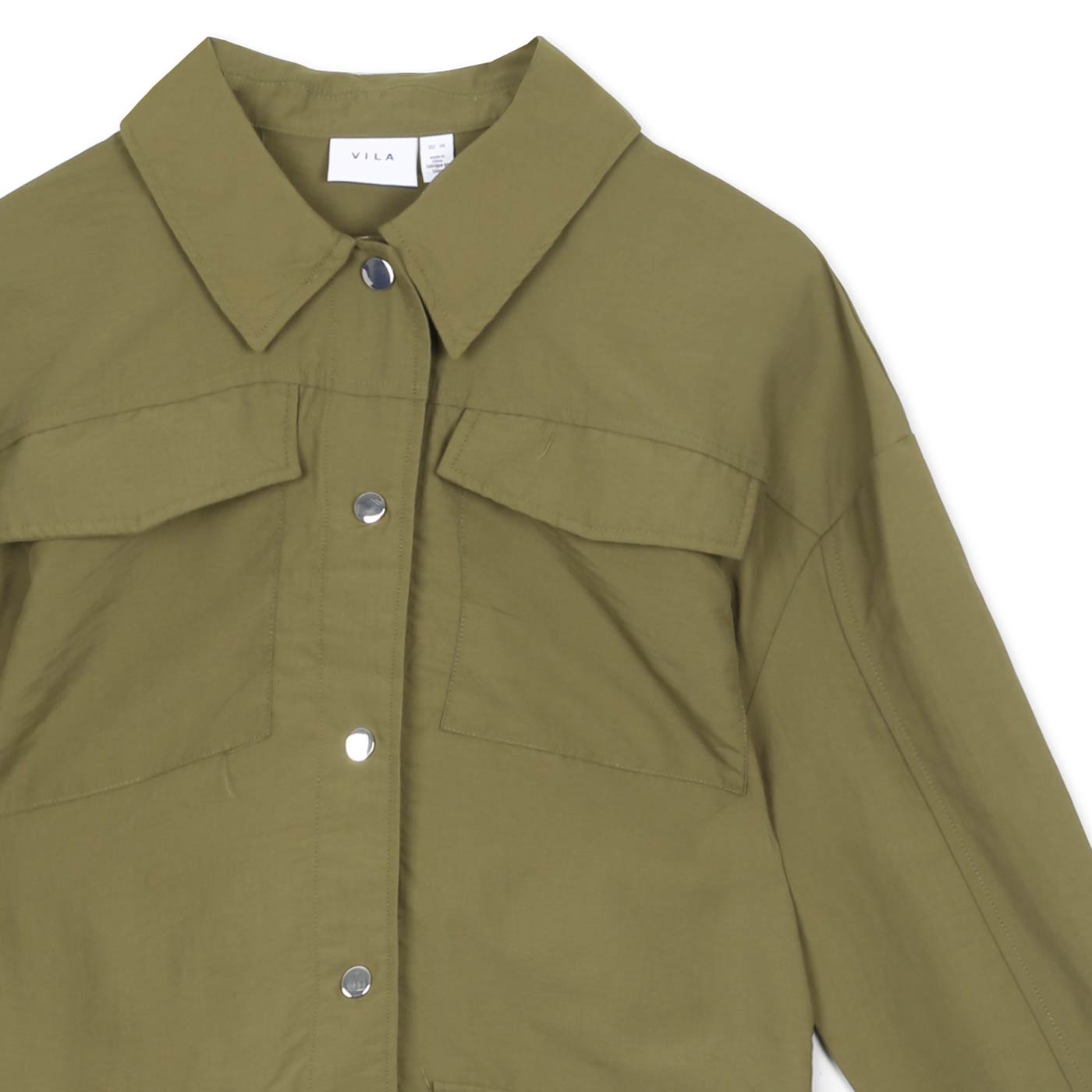 Vila Vipocky L/S Utility JACKET | Ivy Green