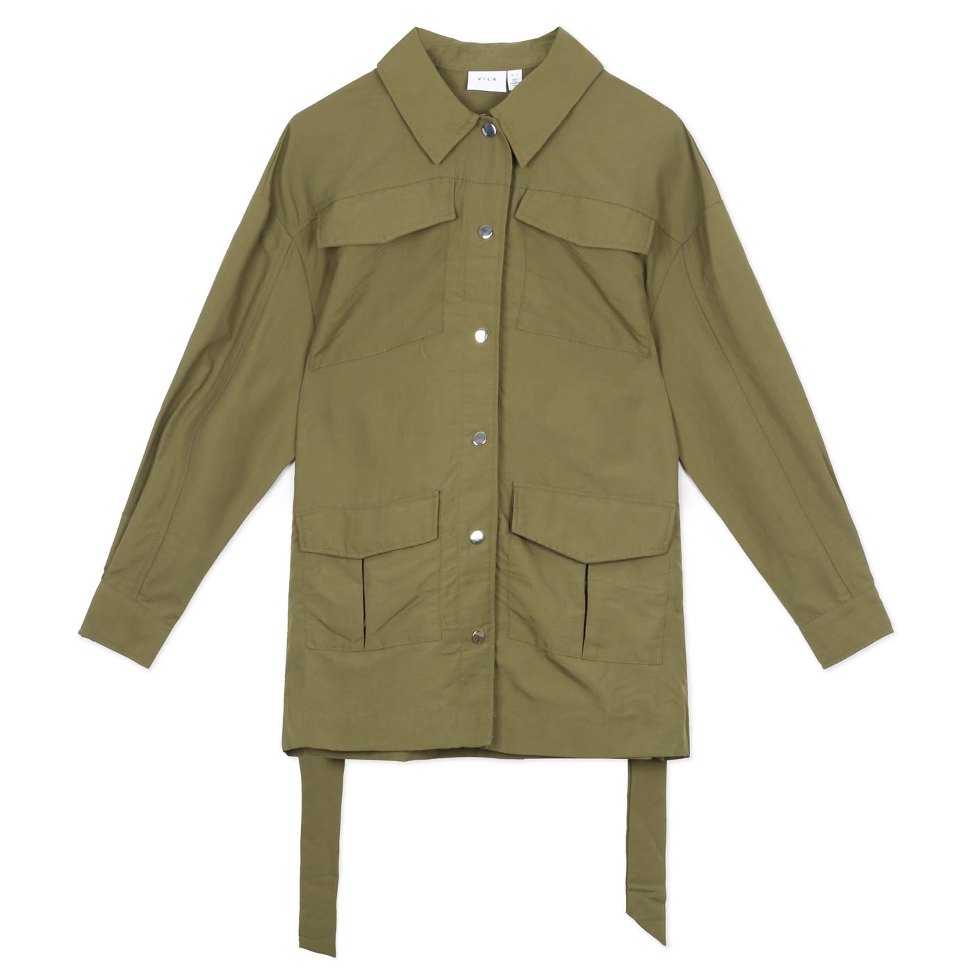 Vila Vipocky L/S Utility JACKET | Ivy Green