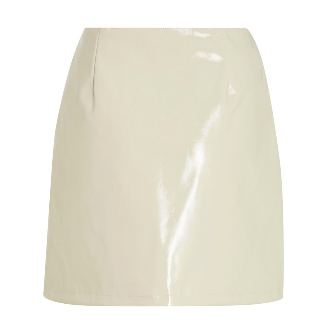 Vila Eco Bőr Kiral mini Szoknya | Krém