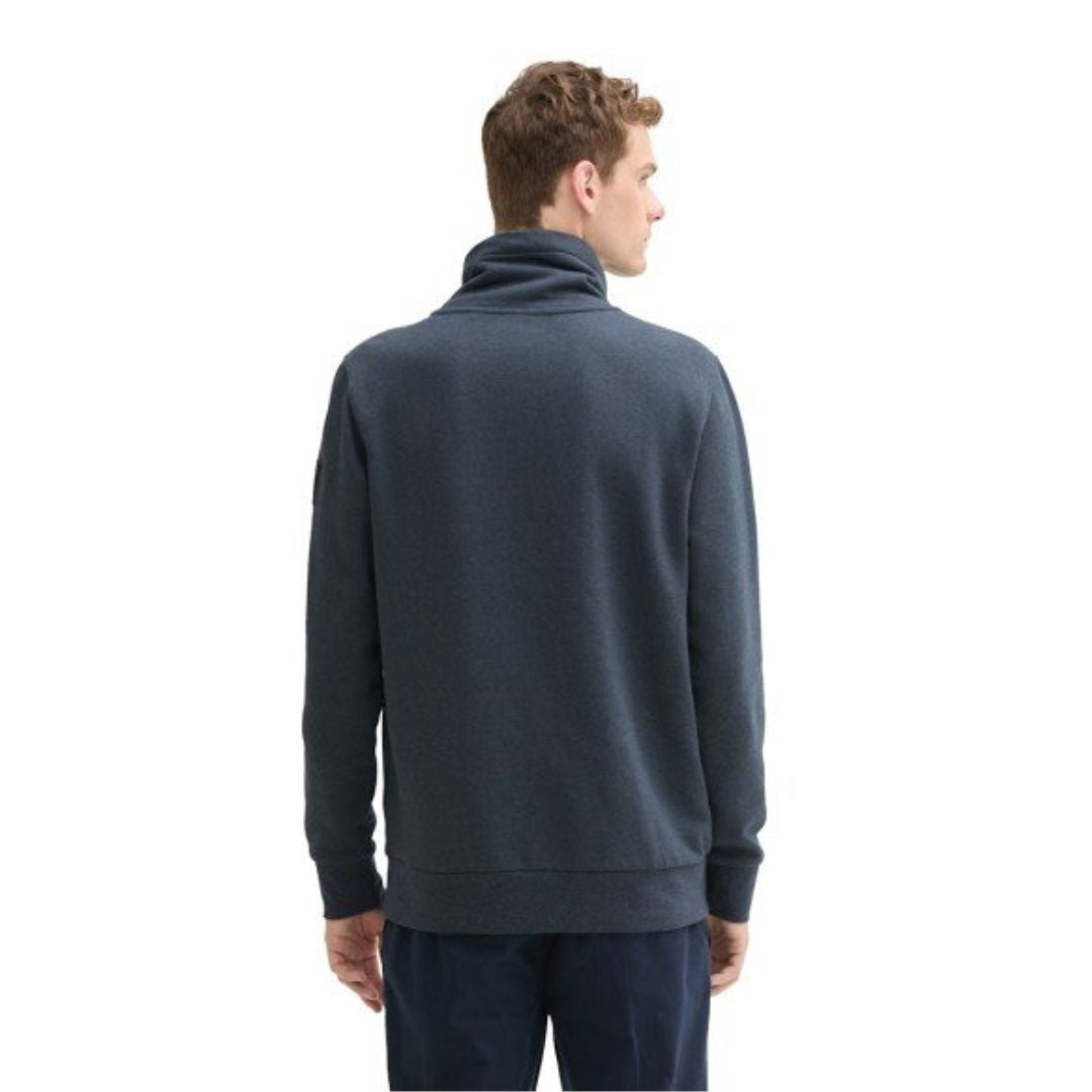 Tom Tailor férfi pulóver | Sötétzöld