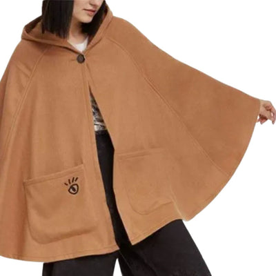 Desigual Poncho Flower | Női Poncsó | Barna