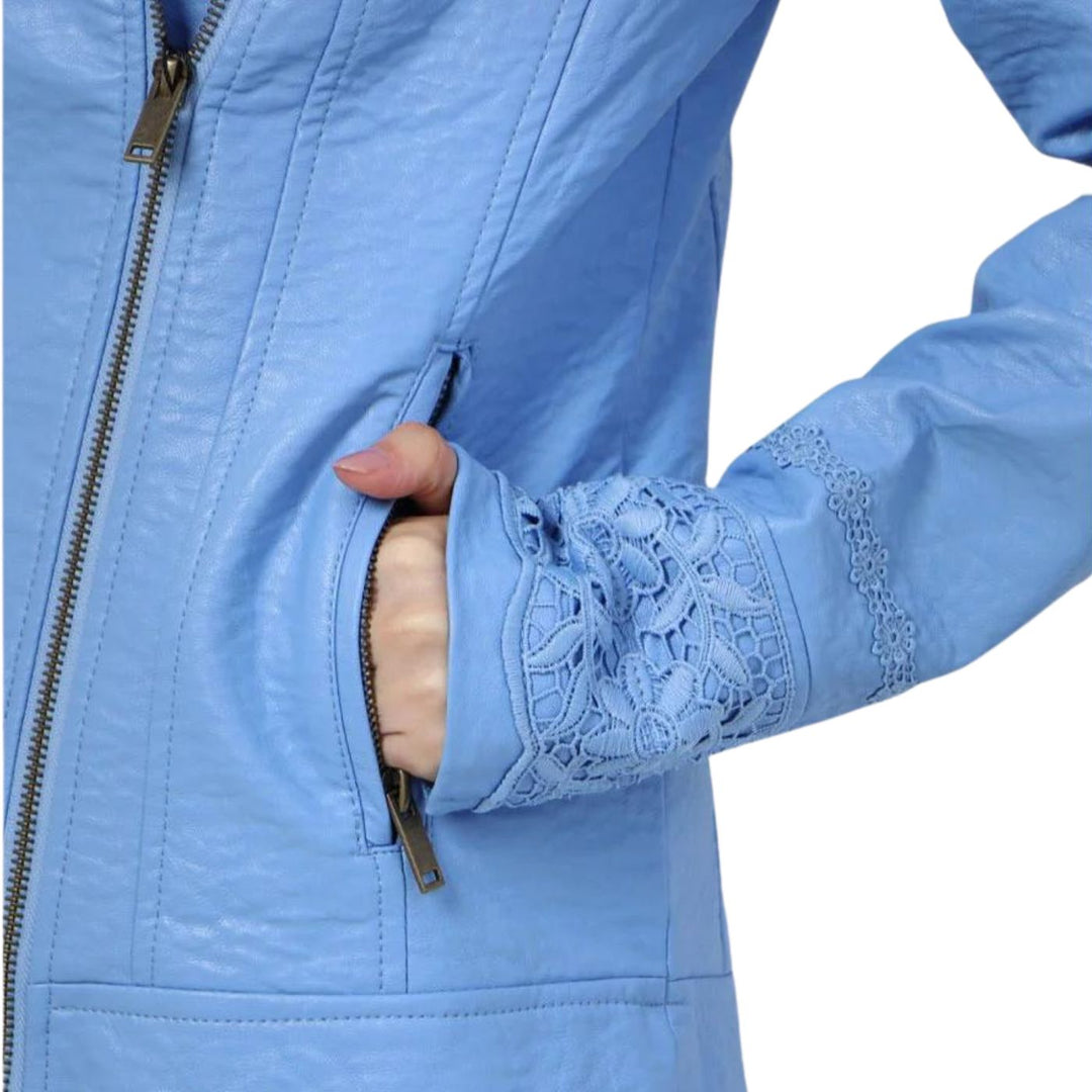 Desigual CHAQ AVA REP EcoBőr Dzseki | Kék