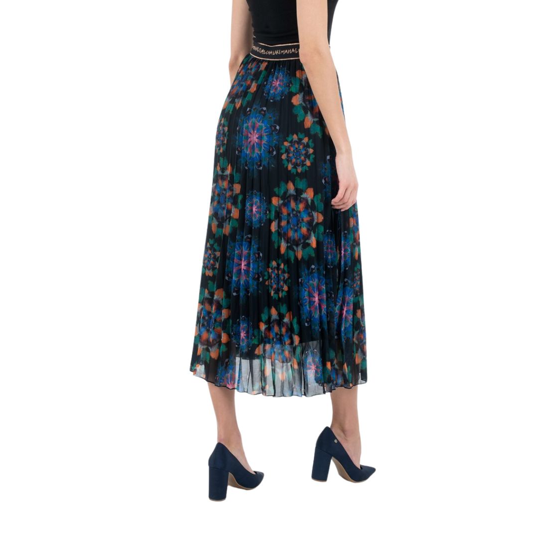 Desigual Fal Delos szoknya | Fekete Mintás