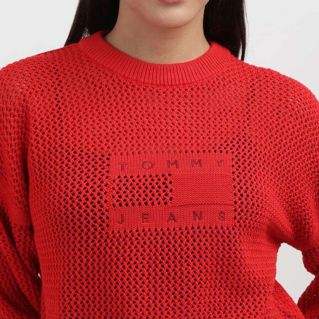Tommy Hilfiger Női Pulóver | Piros
