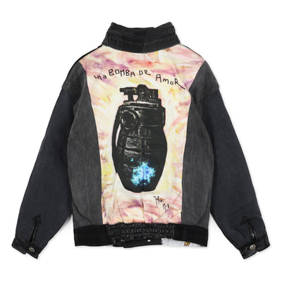 Desigual Molla Love Grenade Farmer Dzseki | Szürke