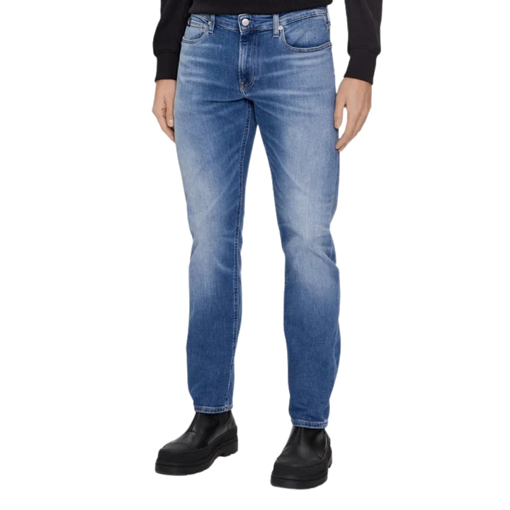 Calvin Klein Slim Farmer Nadrág | Kék