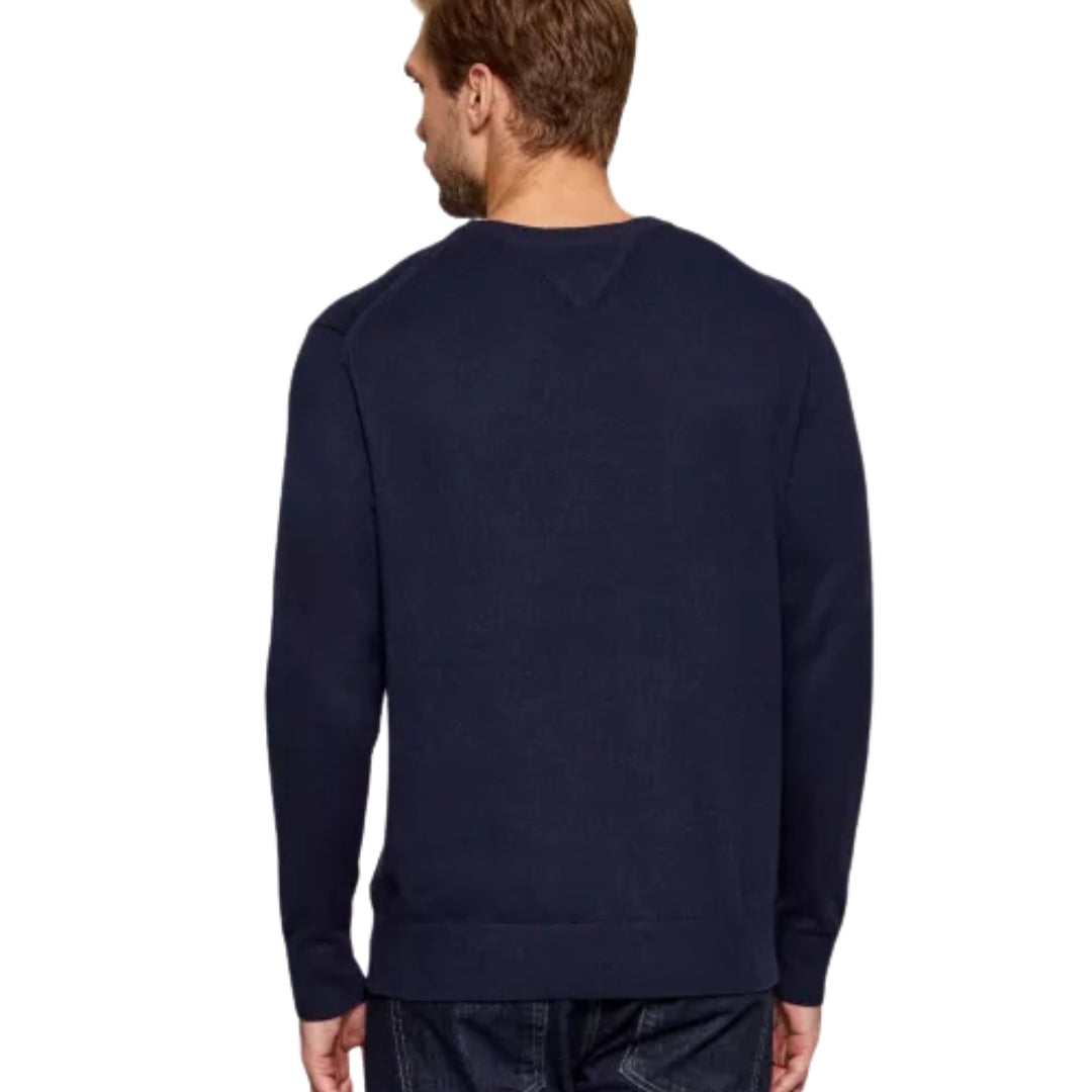 Tommy Hilfiger Férfi Pulóver I Sötétkék