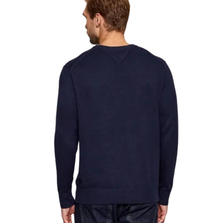 Tommy Hilfiger Férfi Pulóver I Sötétkék