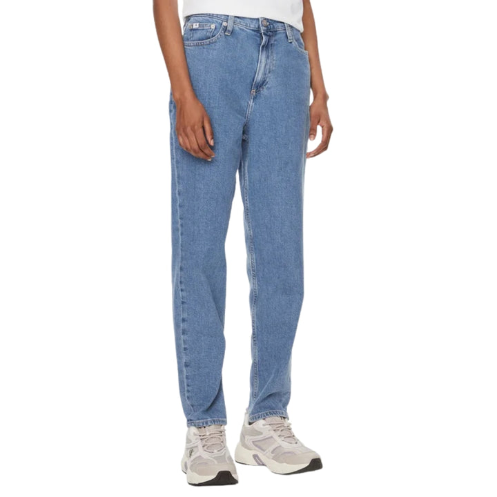 Calvin Klein Mom Jeans Női Farmernadrág | Kék