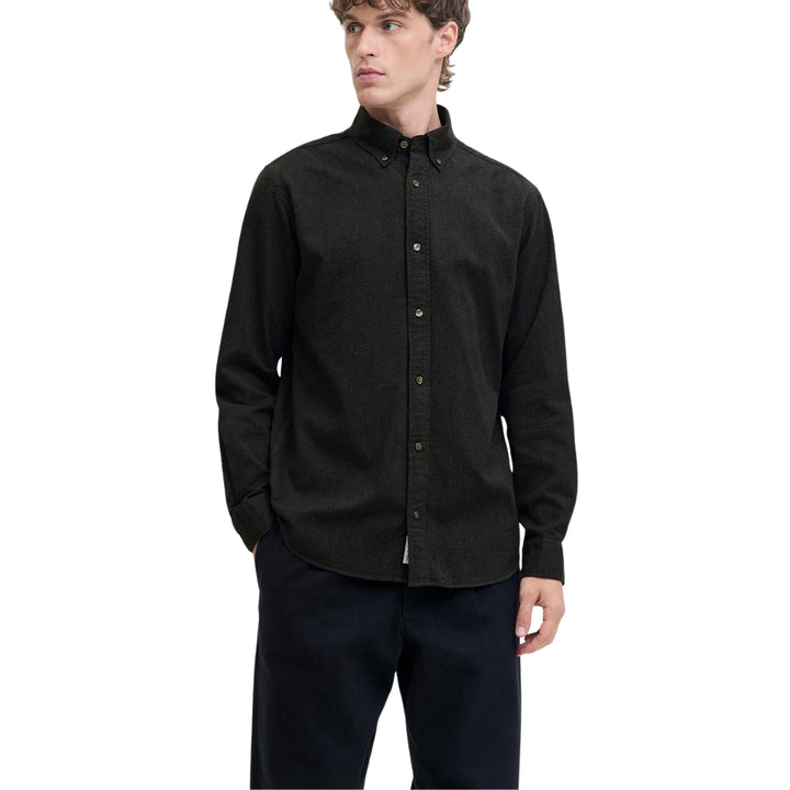 Jack & Jones +FIT Barkley Flannel Ing | Fekete