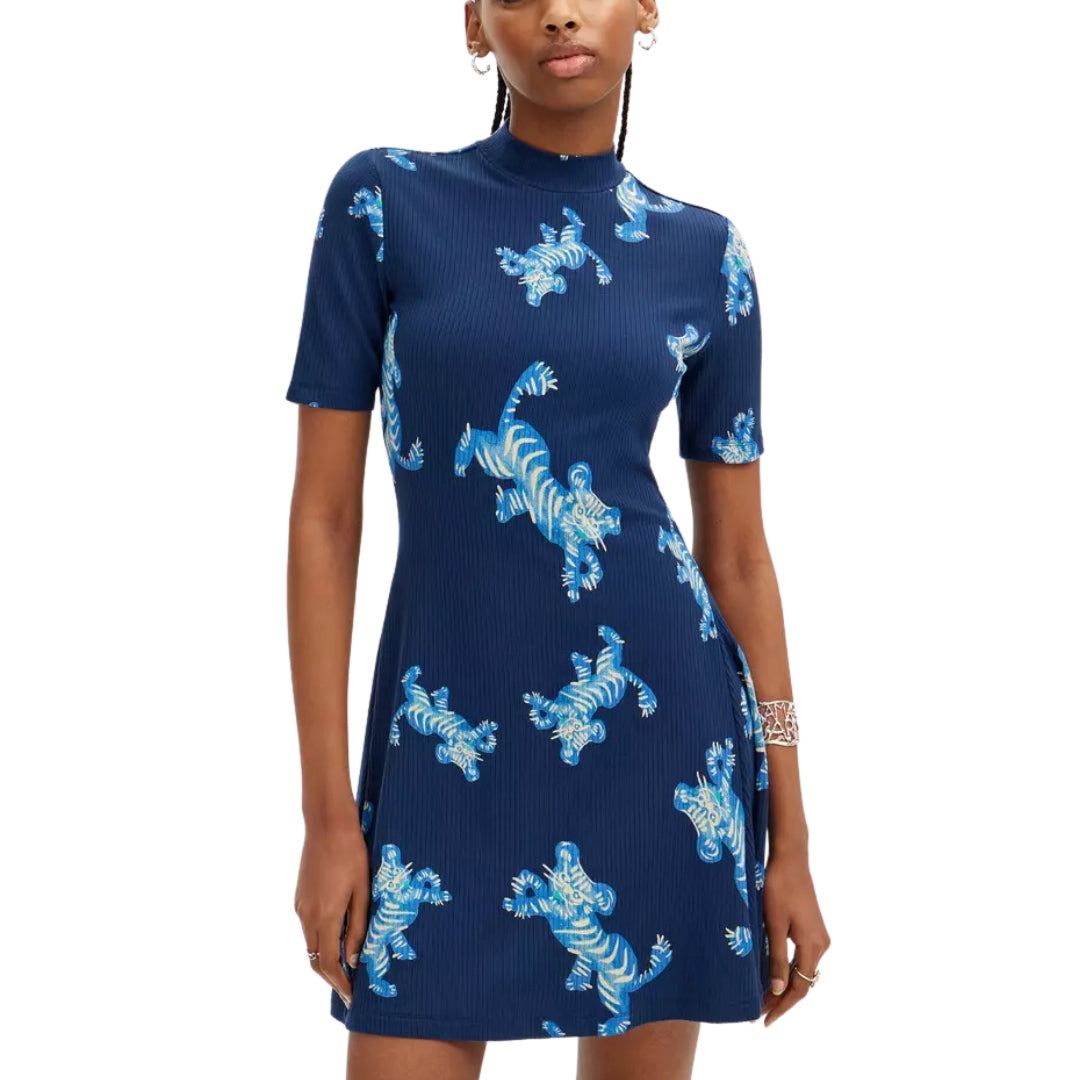 Desigual Női Tigers Lacroix Ruha I Kék