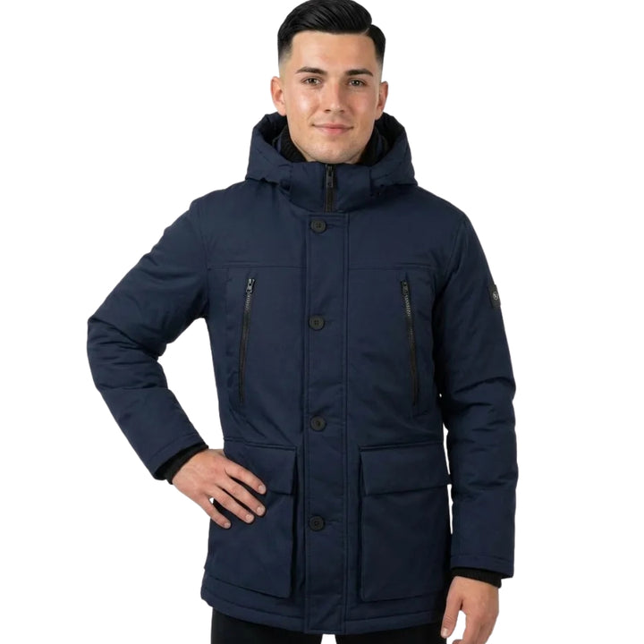 Tom Tailor Férfi Parka Kabát | Kék