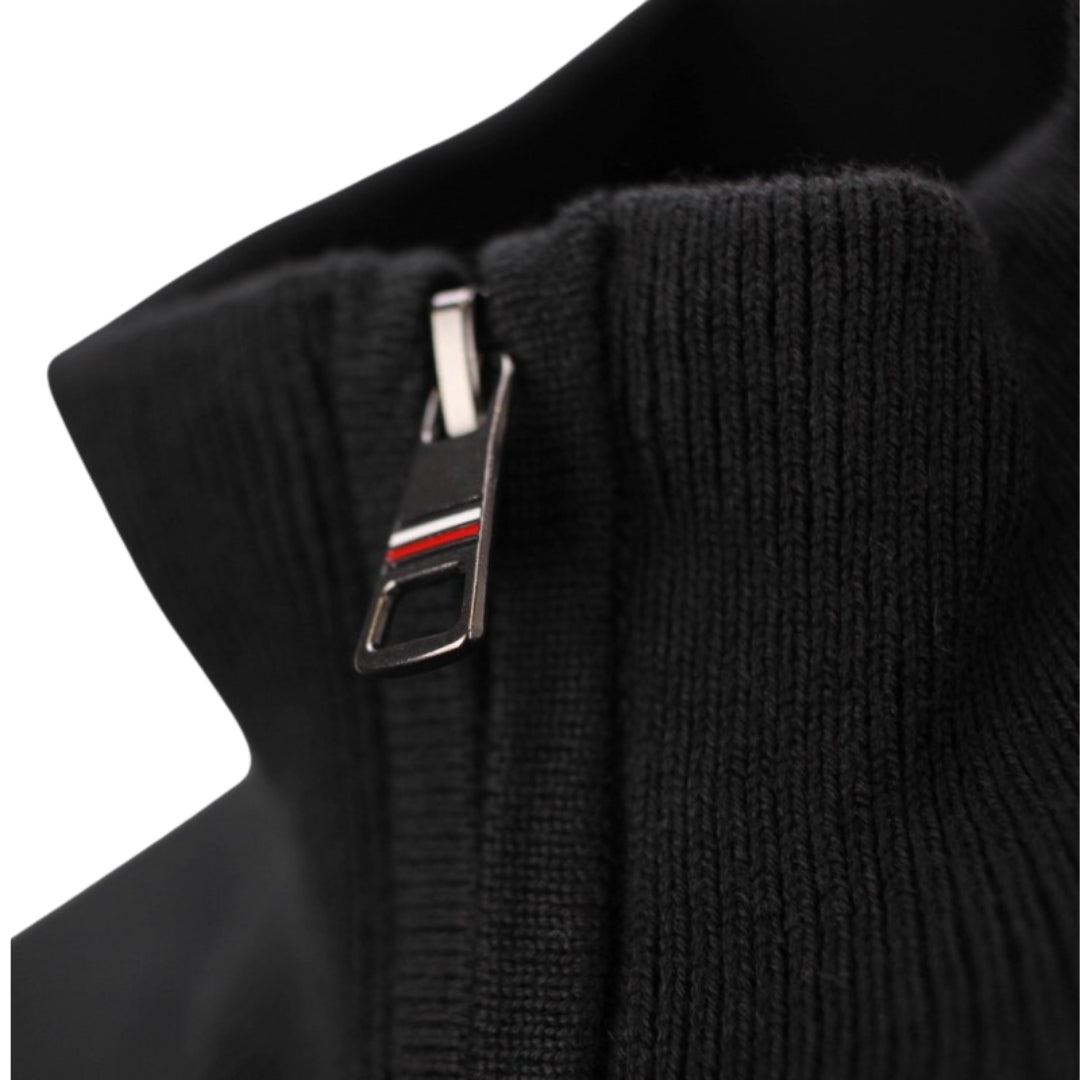 Tommy Hilfiger Férfi Cipzáros Pulóver I Fekete
