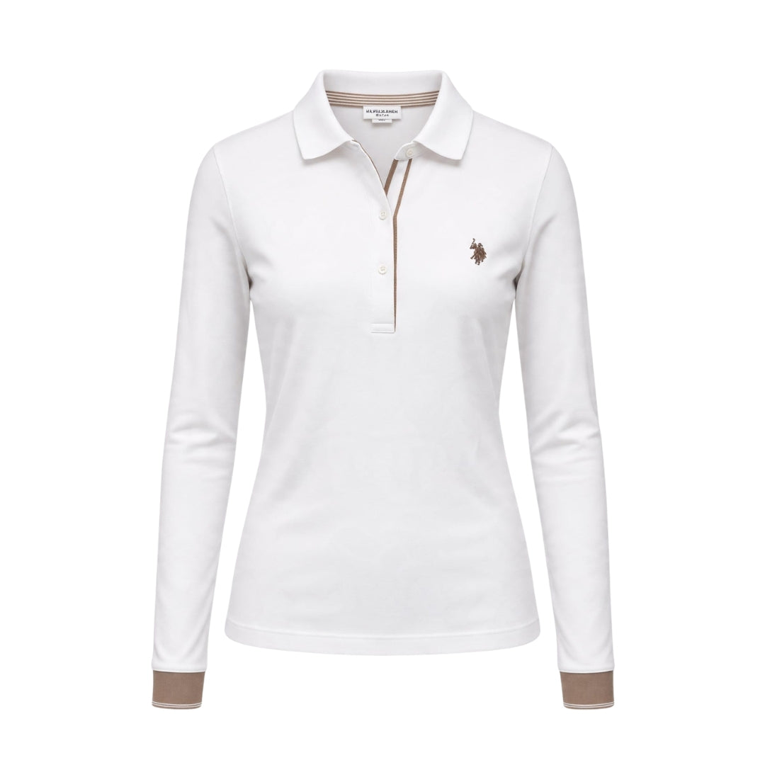 U.S. Polo Assn Női Hoszú Ujjú Pólóing | Fehér
