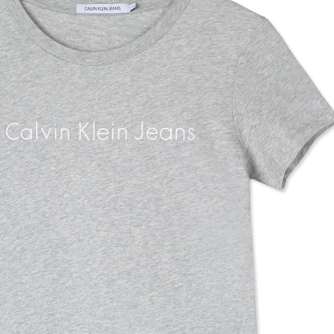 Calvin Klein Rövid Ujjú Póló | Szürke Feliratos